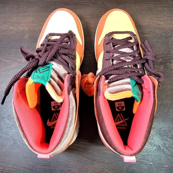 BRAND NEW Nike Dunk Mid Social Status Free Lunch Chocolate Milk Men's Size 11.0 - Picture 7 of 9